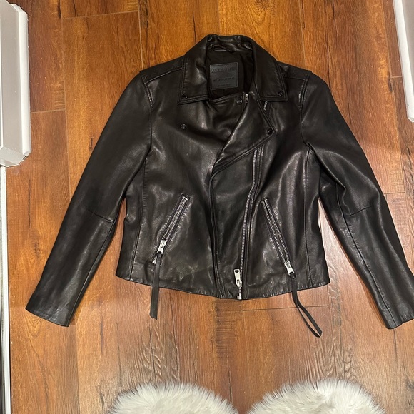 ALLSAINTS Dalby Leather Biker Jacket - Picture 10 of 17